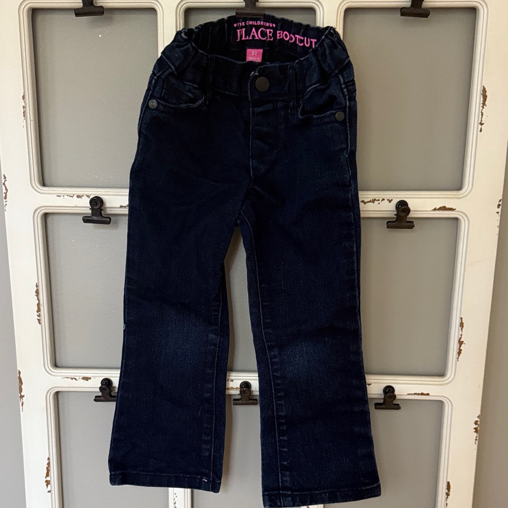The Children's Place Dark Blue Bootcut Jeans for Kids